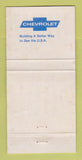 Matchbook Cover - Copple Gaebel Chevrolet Ashland NE WORN 30 Strike