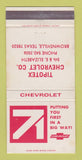 Matchbook Cover - 1971 Chevrolet Tipotex Brownsville TX WEAR 30 Strike