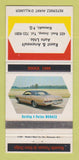 Matchbook Cover - 1969 Dodge Monaco Ruest Arsenault Rimouski QC WEAR 30 Strike