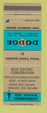 Matchbook Cover - Dodge Transmissions Kirk Electric Joliet IL