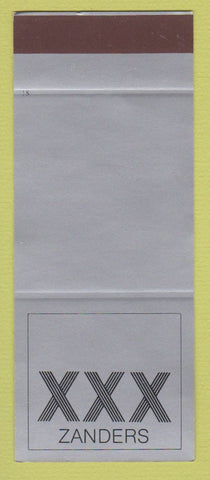Matchbook Cover - XXX Zanders Paper Germany SILVER SAMPLE
