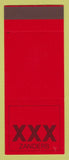 Matchbook Cover - XXX Zanders Paper Germany RED SAMPLE