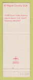 Matchbook Cover - El Niguel Country Club Laguna Niguel CA