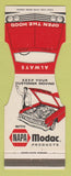 Matchbook Cover - NAPA Auto Parts Modac  Jewelite