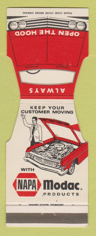 Matchbook Cover - NAPA Auto Parts Modac  Jewelite