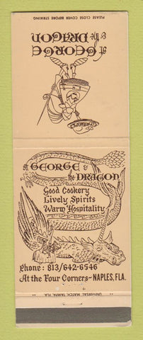 Matchbook Cover - George & the Dragon Naples FL restaurant