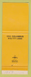 Matchbook Cover - Villa Roma San Francisco CA