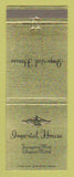 Matchbook Cover - Imperial House Lexington KY
