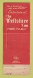 Matchbook Cover - Wellshire Inn Denver Colorado WEAR