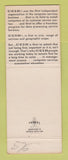 Matchbook Cover - CEIR Washington DC Research Bureau computer services