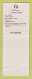 Matchbook Cover - Radisson Gunter Hotel San Antonio TX