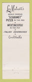 Matchbook Cover - Lou Malnati's Pizza Lincolnwood Flossmoor Elk Grove Village IL