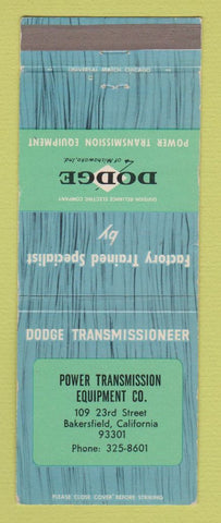 Matchbook Cover - Dodge Transmissions Bakersfield CA