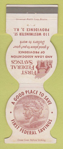 Matchbook Cover - First Federal Savings and Loan Providence RI