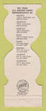 Matchbook Cover - US Marines Recruiting Milwaukee WI
