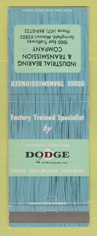 Matchbook Cover - Dodge Transmissions Springfield MO