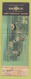 Matchbook Cover - Dodge Transmissions Springfield MO