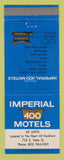 Matchbook Cover - Imperial 400 Motel Rockford IL