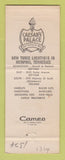 Matchbook Cover - Caesar's Palace Men's Hair Salon Memphis TN