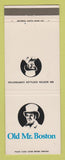 Matchbook Cover - Old MR Boston Whiskey