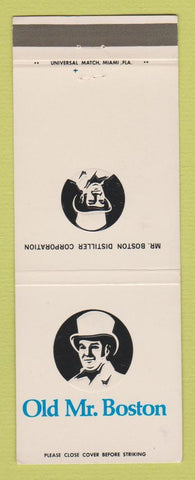 Matchbook Cover - Old MR Boston Whiskey