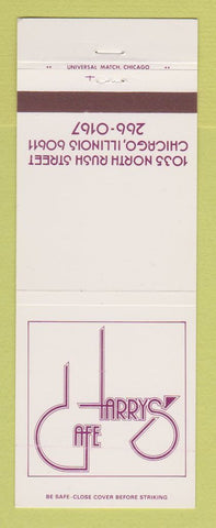 Matchbook Cover - Cafe Harry's Chicago IL
