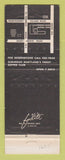 Matchbook Cover - Jim Morrisey's Charcoal Inn Gaithersburg MD