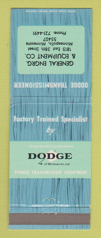 Matchbook Cover - Dodge Transmissions Minneapolis MN
