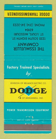 Matchbook Cover - Dodge Transmissions Essmueller St Louis MO