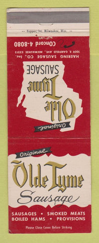 Matchbook Cover - Olde Tyme Sausage Milwaukee WI