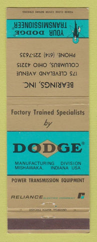 Matchbook Cover - Dodge Transmissions Bearings Inc Columbus OH