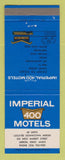 Matchbook Cover - Imperial 400 Motel Akron OH