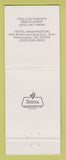 Matchbook Cover - Hotel Washington Two Continents Washington DC