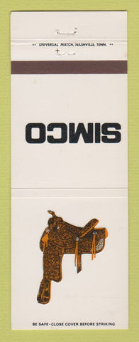 Matchbook Cover - Simco Saddles