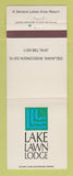 Matchbook Cover - Lake Lawn Lodge Delavan WI