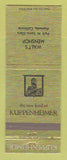 Matchbook Cover - Kuppenheimer Men's Clothes Walt's Alameda CA WEAR