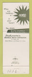 Matchbook Cover - Universal Match Corp San Monsour Pittsburgh PA WEAR