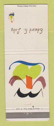 Matchbook Cover - Mardi Gras Artist Jewel Edward Luby IMPRINT WEAR