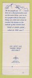 Matchbook Cover - Mardi Gras Artist Jewel Edward Luby IMPRINT WEAR