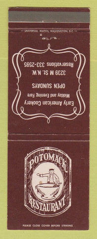 Matchbook Cover - Potomack Restaurant