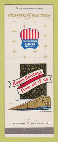 Matchbook Cover - Union Pacific Railroad Christmas