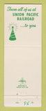 Matchbook Cover - Union Pacific Railroad Christmas