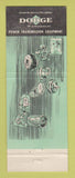 Matchbook Cover - Dodge Transmissions Minneapolis MN