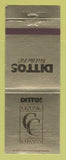 Matchbook Cover - Dittos Jeans Classic Curves Denver Colorado