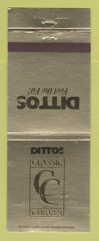 Matchbook Cover - Dittos Jeans Classic Curves Denver Colorado