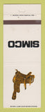 Matchbook Cover - Simco Saddles