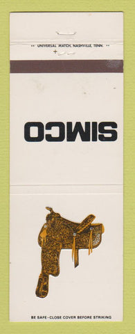 Matchbook Cover - Simco Saddles