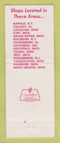 Matchbook Cover - Tall Girls Shop Clothes CHAIN