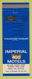 Matchbook Cover - Imperial 400 Motel Warren OH
