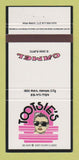 Matchbook Cover - Tootsie's Kansas City MO girlie Camel Cigarettes 30 Strike